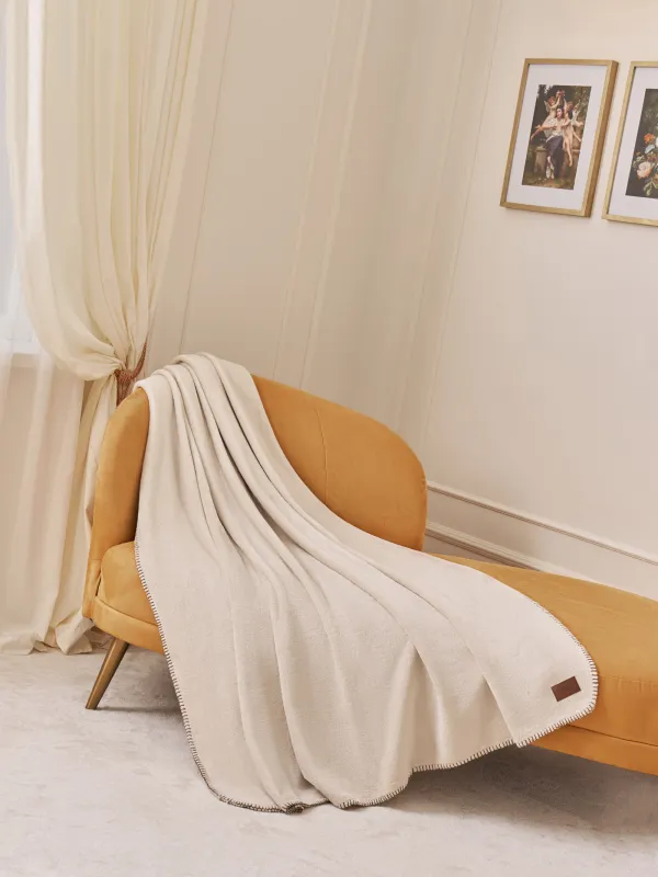 Жамылғы, 140х190 см, фланель, сүт түстес, Flannel, image-5