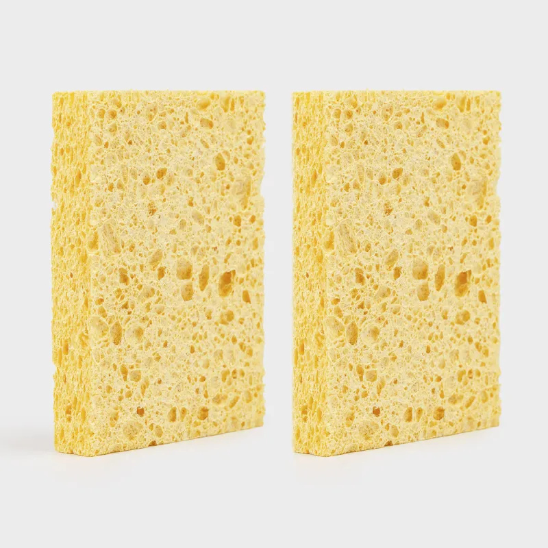 Ыдыс жууға арналған Губка, 9х6 см, 2 дана целлюлоза, Clean