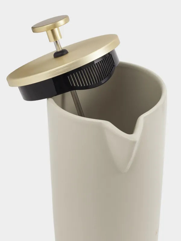 Френч-пресс, 700 мл, керамика/болат, сарғыш-алтын, Latte, image-4