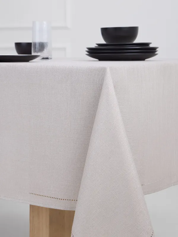 Дастархан, 170х250 см, полиэстер, сарғылт-қоңыр, Hemstitch, image-4