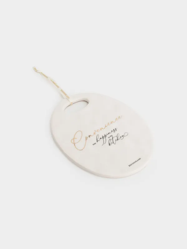 Ыстыққа арналған тұғыр, 15х20 см, керамика, сопақ, сүт түстес, Мыжылған әсер, Crumple kitchen, image-3