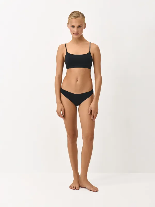 Топ бра, өлшемі L, белдіктері бар, полиамид/эластан, қара, Madalena, image-2