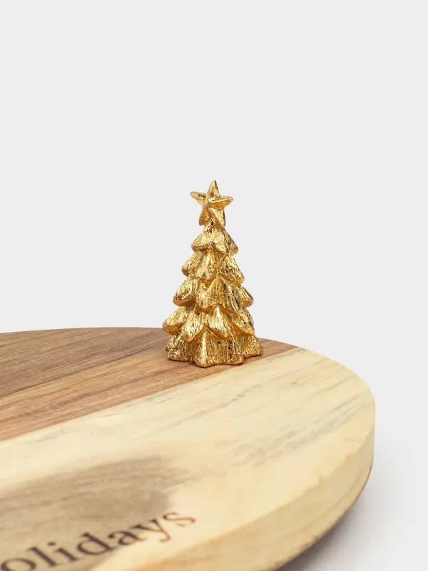 Блюдо сервировочное, 25х18 см, на ножках, Елка, Noble tree, image-3