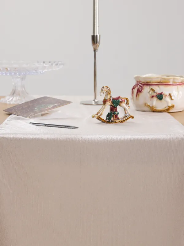 Үстел төсеніші, 40х160 см, барқыт, сарғылт-қоңыр, Winter Antarctica, image-5