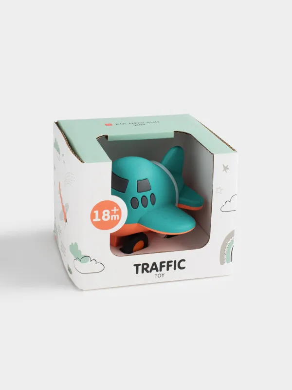 Игрушка, 6х8 см, пластик, оранжевая, Самолет, Traffic, image-5