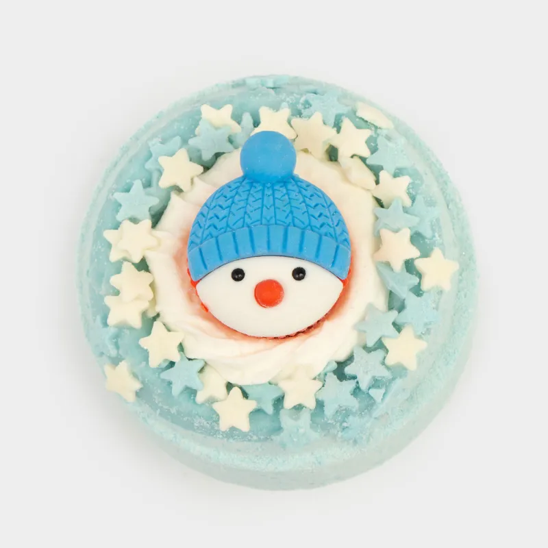 Ваннаға арналған бомба, 130 гр, ойыншығы бар, көгілдір, Көкжидек смузиі, Аққала, Snowy