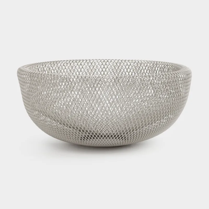 Корзина для фруктов, 29 см, металл, серо-бежевая, Сетка, Dainty twin