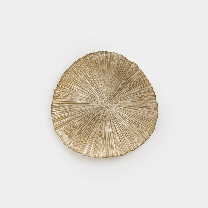 Тарелка закусочная, 21 см, стекло, шампань, Angle