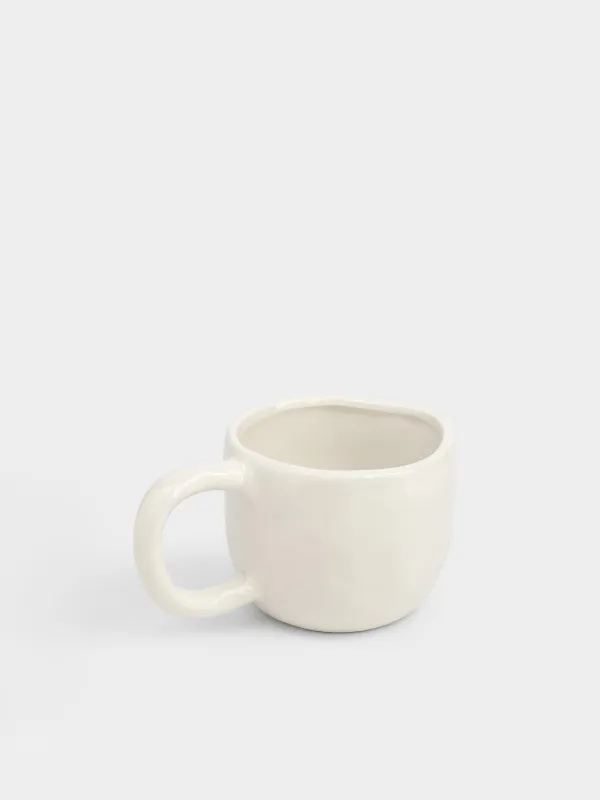 Саптыаяқ, 610 мл, керамика, ақ, Әке, Crumple font, image-1