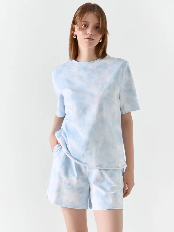 Шорты домашние, голубые, Jocelyn, image-4