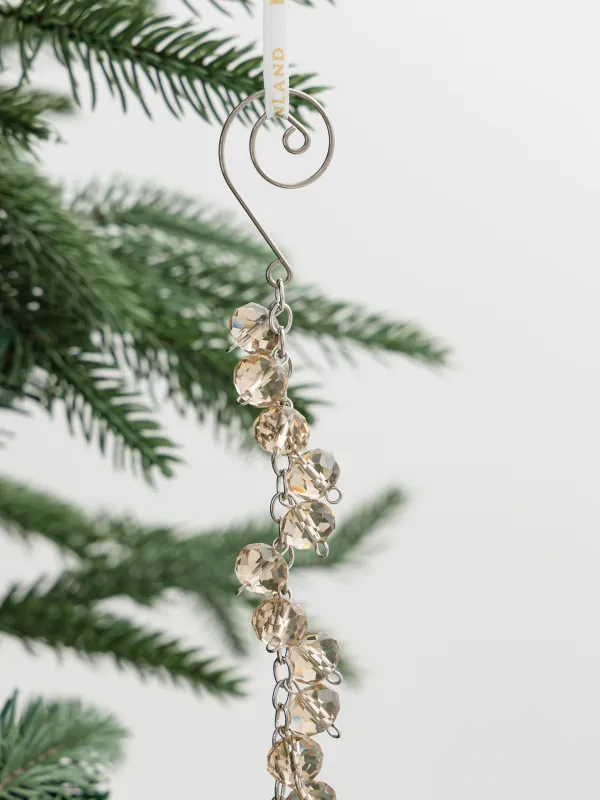 Шырша ойыншығы, 30 см, шыны/металл, кәріптас, Шынжыр, Ice crystal, image-4